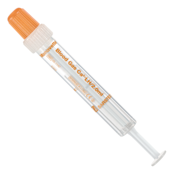 Blutgas-Monovette® 2 ml; weiß/orange