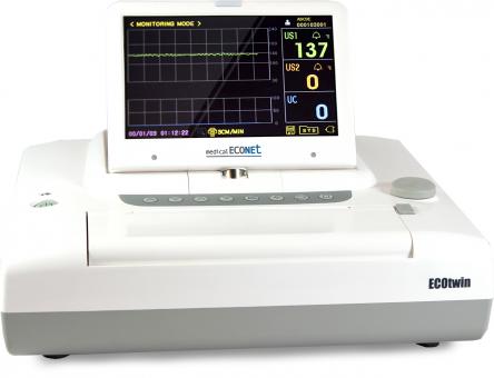 ECOtwin LCD Fetalmonitor mit Zwillingsüberwachung