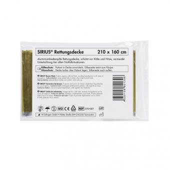 SIRUIS® Rettungsdecke 210 x 160 cm