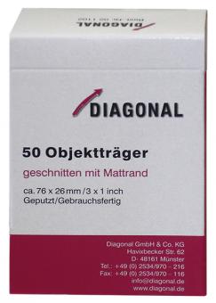 Objektträger 76 mm x 26 mm