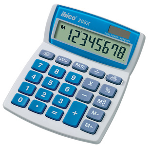 ibico® Tischrechner 208X, 8-stelliges LCD-Display