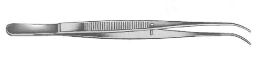 rk - Pinzette anatomische gerade Metall