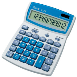 ibico® Tischrechner 212X 12-stelliges LCD-Display
