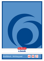 Briefblock x.book DIN A5, 50 Blatt, holzfreies Papier, 70g/m² weiss