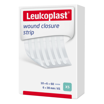 Leukoplast wound closure strip