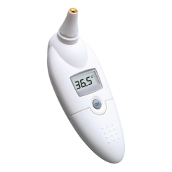 bosotherm Fieberthermometer medical /  Infrarot Ohr-Thermometer; 1 Sek.; Anzeige des letzten Messwertes beim Einschalten