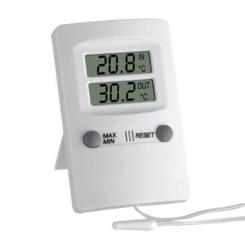 TFA Elektronisches Minima-Maxima-Thermometer, weiß
