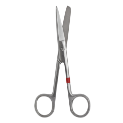 Einmal-Schere Fuhrmann Metall Chirugisch, stumpf/spitz, gerade /  14,5 cm