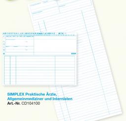 CEDIP Karteimappensystem, SIMPLEX Standard Allgemein