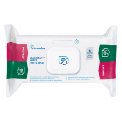 CLEANISEPT® WIPES FORTE MAXIAlkoholfreie Tücher zur Schnelldesinfektion
