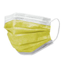 Einmal-Mundschutz Typ IIR gelb