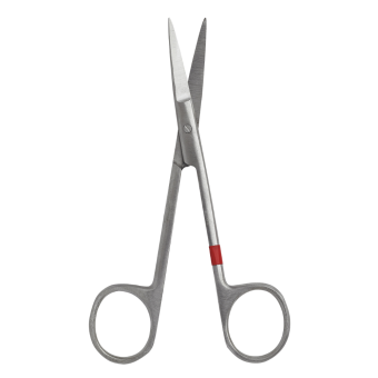 Einmal-Schere Fuhrmann Metall Irisschere, spitz/spitz, gerade /  11,0 cm