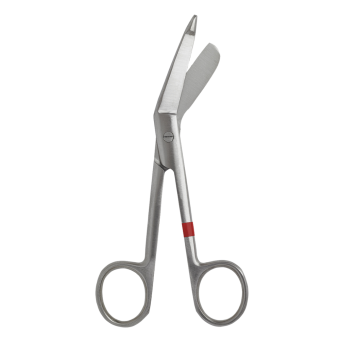 Einmal-Schere Fuhrmann Metall Nach Lister, Verbandsschere, klein /  14,0 cm