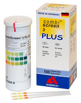 Combiscreen 3 PLUS Urinteststreifen, visuell 