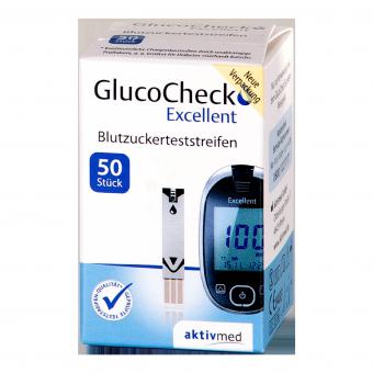 GlucoCheck Excellent Blutzuckerteststreifen 25 Sück