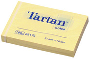 Tartan™ Haftnotizen, hellgelb, 
100 Blatt / Block 