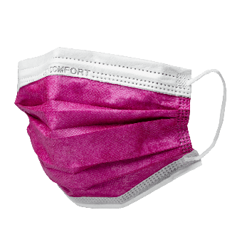 Einmal-Mundschutz Typ IIR bordeaux