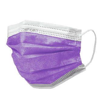 Einmal-Mundschutz Typ IIR lila