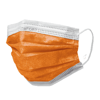 Einmal-Mundschutz Typ IIR orange
