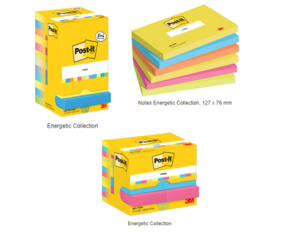 Post-it® Notes Energetic Collection 