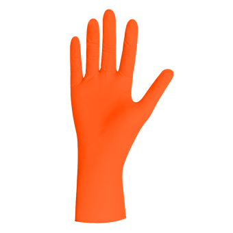 Nitril Handschuhe Unigloves Orange Pearl | M (7-8)