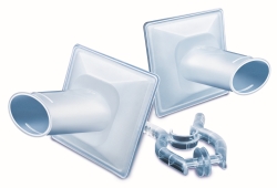 Bakterien-Viren-Filter PFT- Set und Nasenklemme; passend für Vitalograph, Micro Medical, MIR, Cosmed,  Vistec, ZAN / weiß / 75