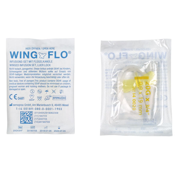 Wing-Flo® Venenpunktionskanüle, verschiedene Größen, 50 Stück